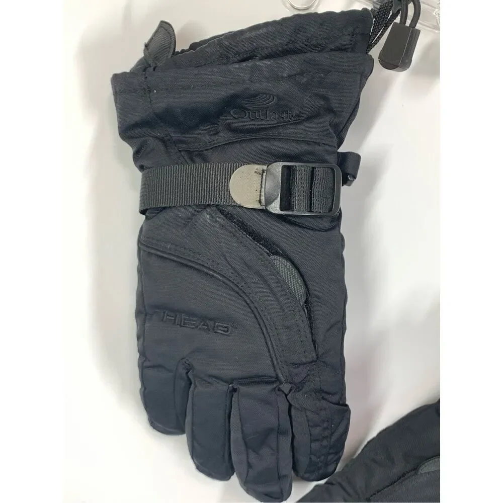 Head Outlast Label Women's Waterproof Winter Snow Ski Gloves Black Size Small